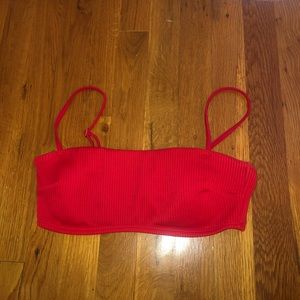 red bikini top